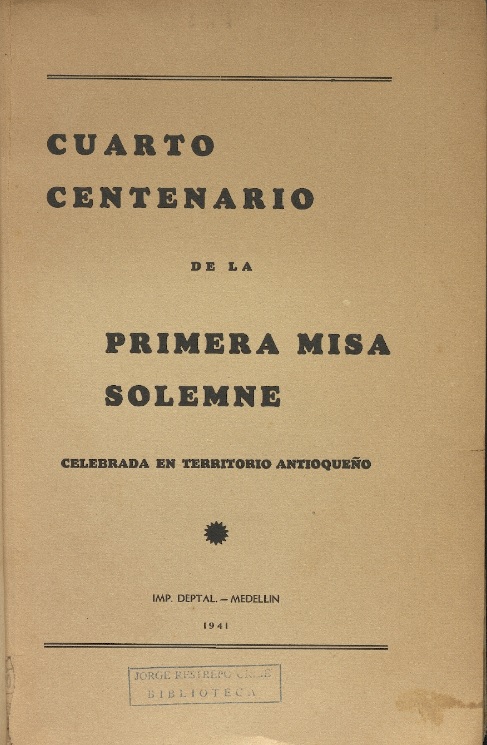 Carátula de la edición que se encuentra en la
Biblioteca eafit