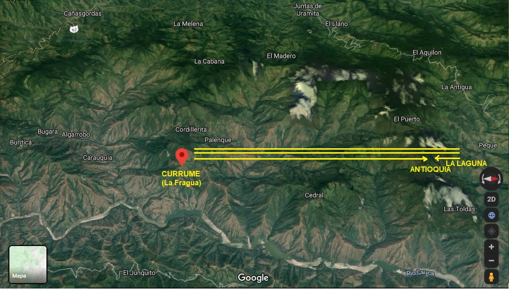 Mapa La
Fragua-Vereda Santa Águeda-La Ciénaga