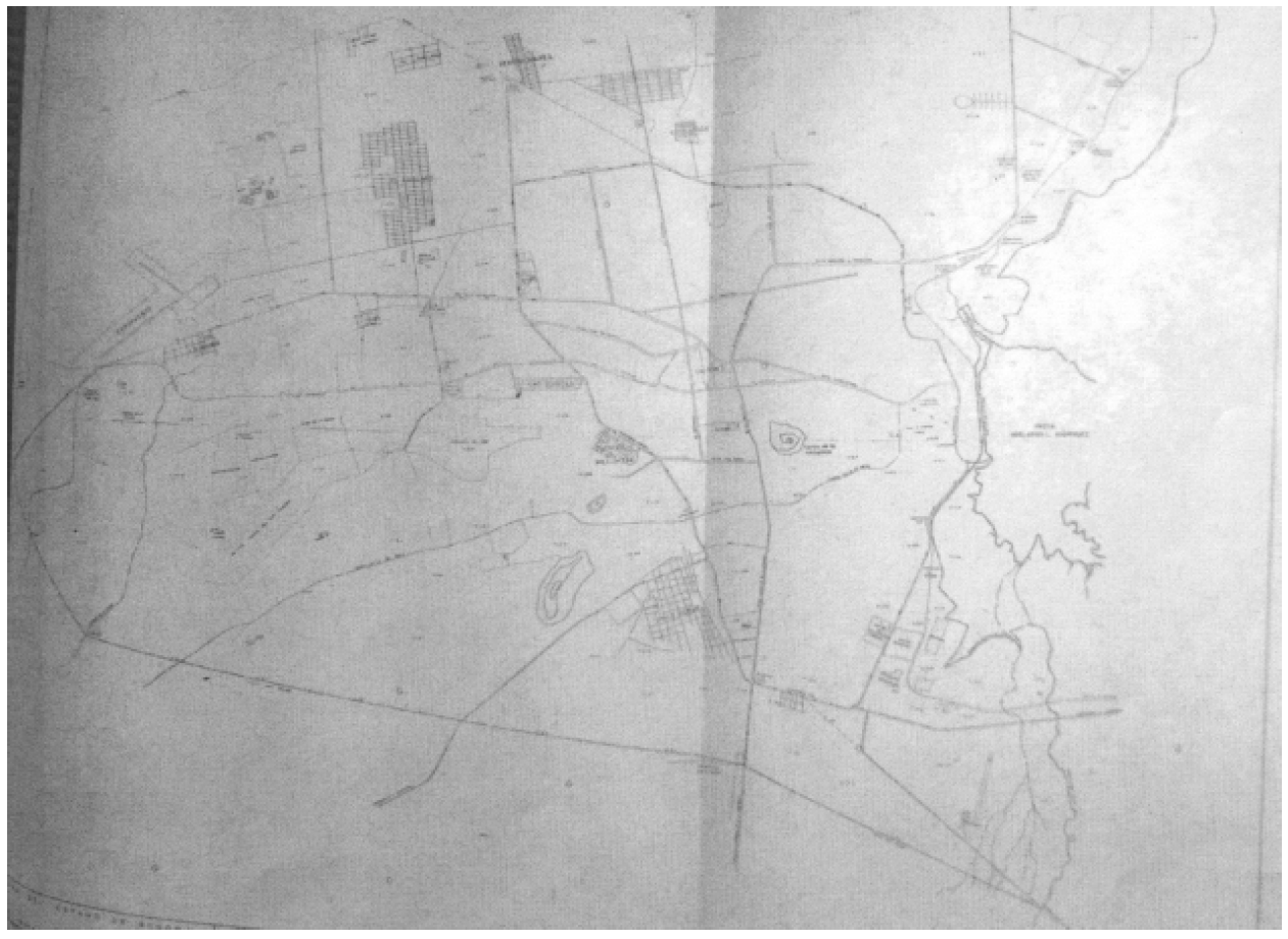 Figura 2. Plano de la tercera ampliación del Fundo Legal de Hermosillo, Sonora, 1972