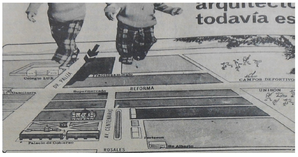 Figura 4. Croquis del fraccionamiento Fuentes del Centenario