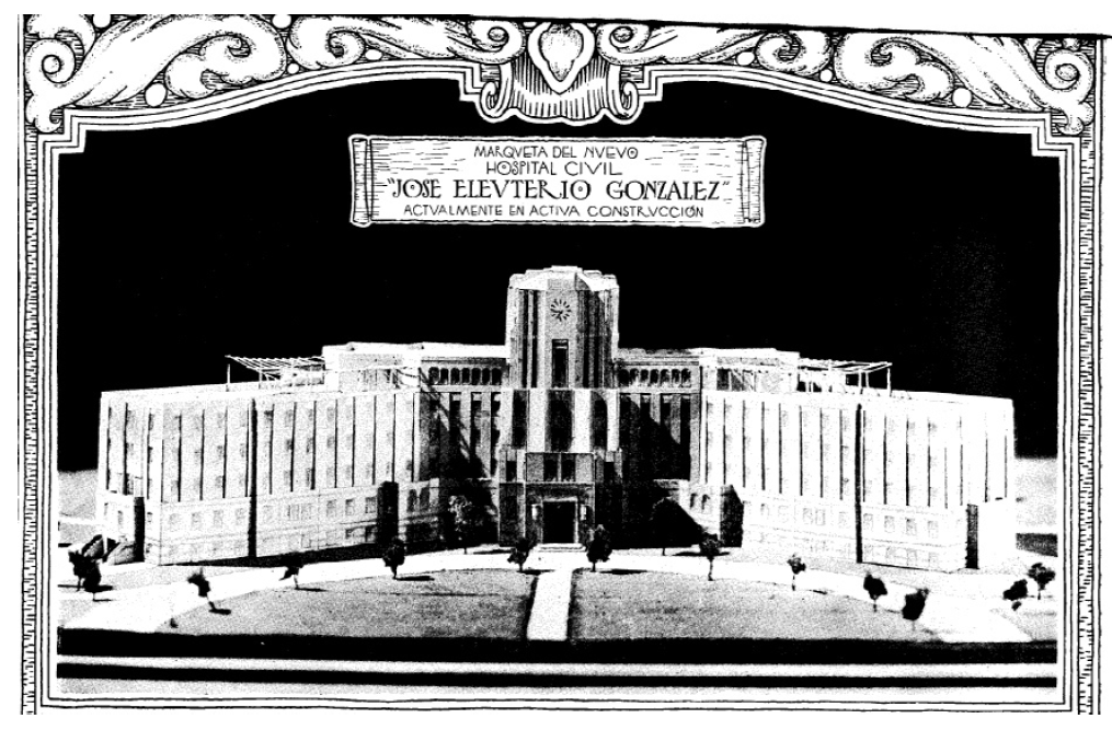 Figura 4. Proyecto del Hospital Civil José Eleuterio González, 1933