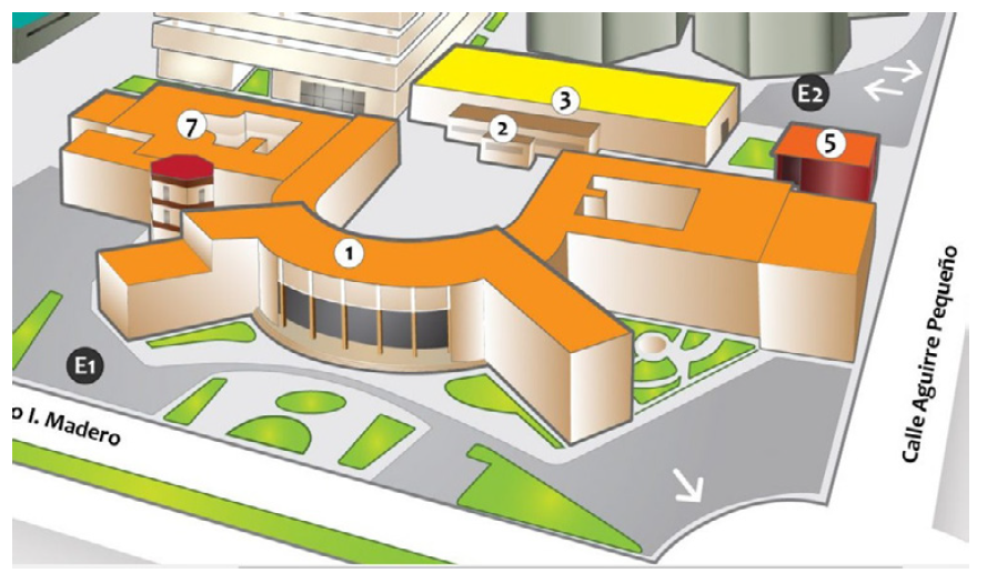 Figura 8. Croquis actualizado de la facultad donde se observa la fidelidad al diseño de 1952