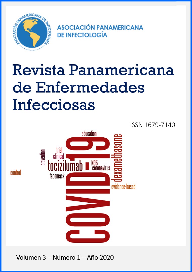 					Ver Vol. 3 Núm. 1 (2020): Consenso Panamericano para la Atención Basada en Evidencias de la Infección por SARS-CoV-2 y Enfermedad por Coronavirus 2019 (COVID-19) – Asociación Panamericana de Infectología
				